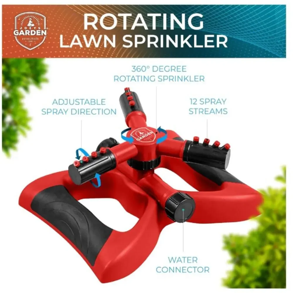 New Joeys Garden 360° Automatic Rotating Adjustable Garden Water Sprinkler - Picture 4 of 4
